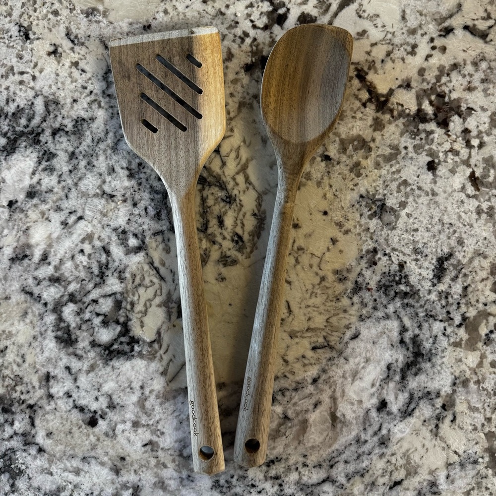 Good Cook Wooden Spatula and Spoon Set